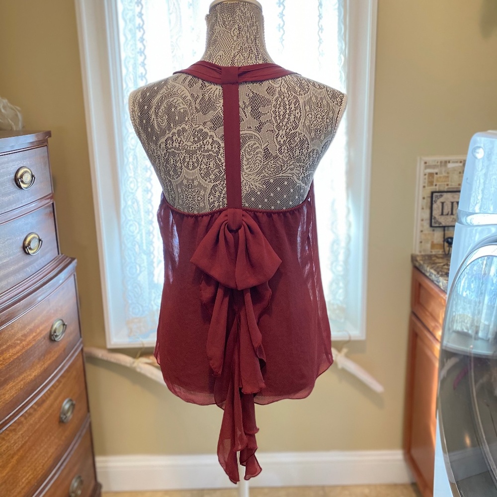 Sheer Cami w/ Bow